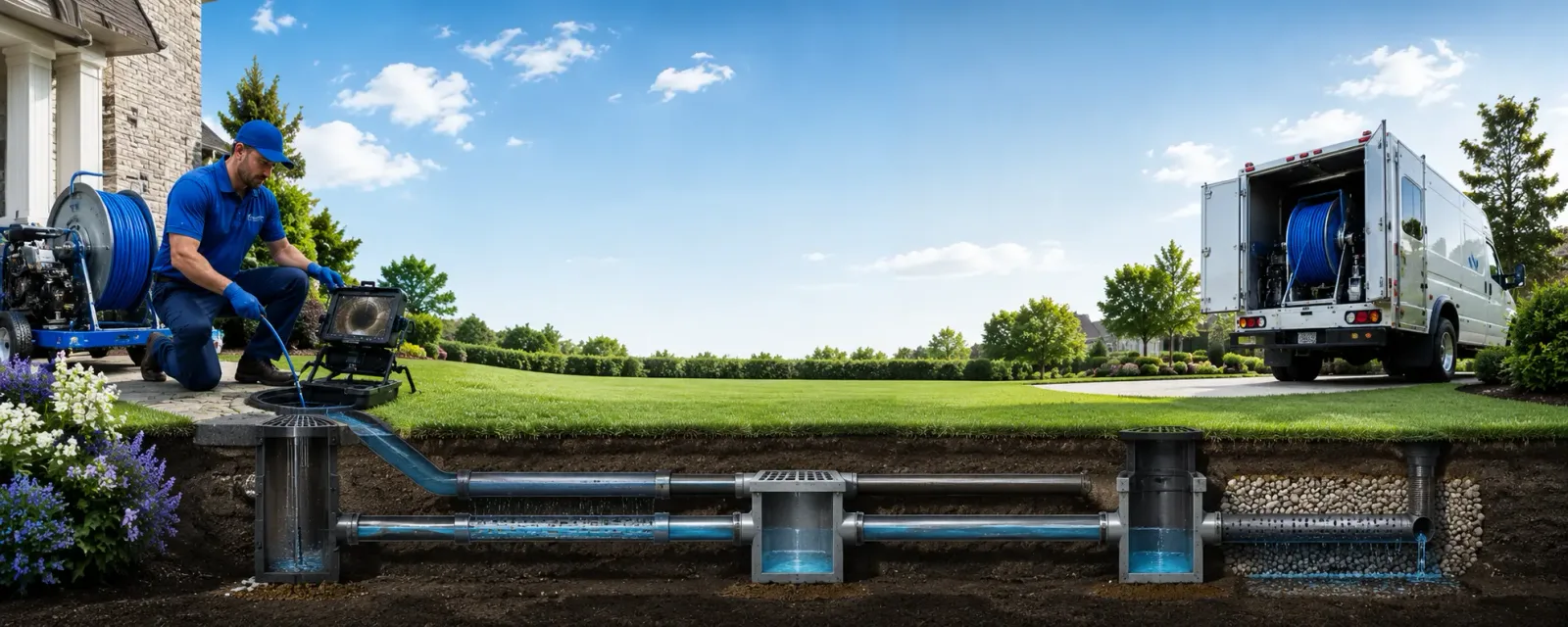 Outdoor drain cleaning information for Lavon, TX